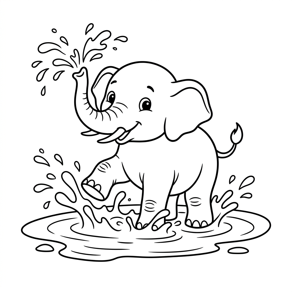 Elephant Coloring Page